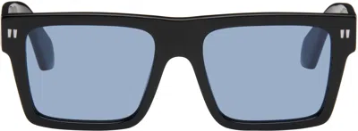 Off-white Black Lawton Sunglasses In Black Blue