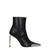 Off-white Allen Key Pointed-toe Ankle Boots In Black