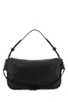 Off-white Black Leather Biker Tire Shoulder Bag