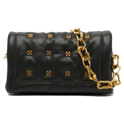 Off-white Black Leather Handbag