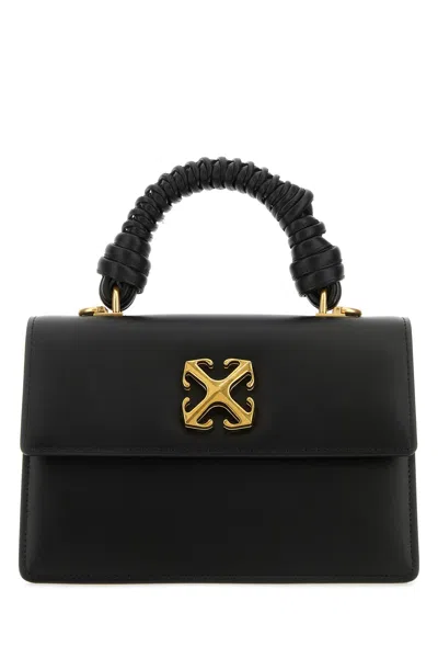 Off-white Black Leather Jitney 2.8 Handbag