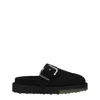 Off-white Black Leather Slipper