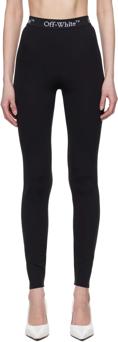 Off-white Leggings With Logo In Black