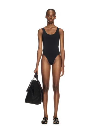 Off-white Black Logo Band Swimsuit