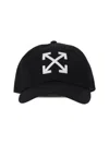 Off-white Black Logo Baseball Hat In Black