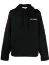 Off-white Blackwhite Windy Arrow Skate Hoodie In Black