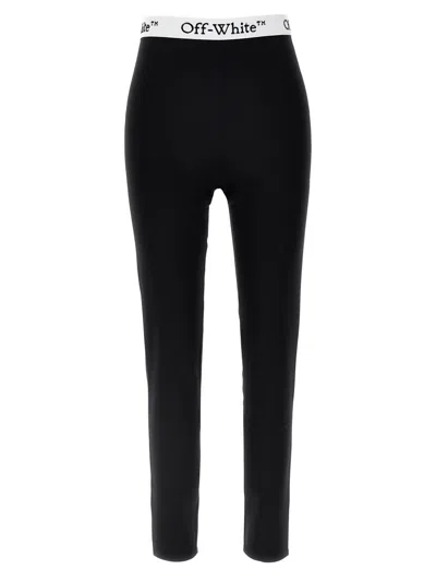 Off-white Logoband Leggings In Black