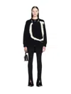 Off-white Black Maxi Logo Cardigan In Black
