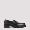OFF-WHITE BLACK MILITARY LEATHER LOAFERS