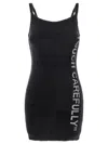 Off-white Off White Off White "touch Carefully" Mini Dress In Black