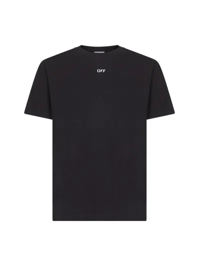 OFF-WHITE BLACK NEWSPAPER ARROW SILM T-SHIRT