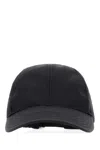 Off-white Black Nylon Baseball Cap In 1010
