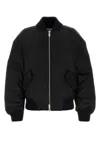Off-white Off White Oversized Nylon Bomber Jacket