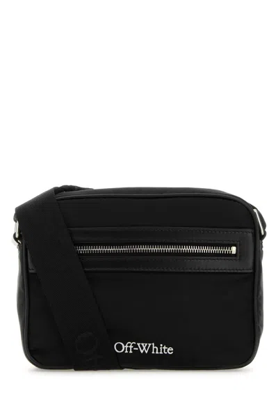 Off-white Black Nylon Core Crossbody Bag In 1000