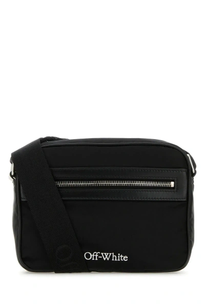 Off-white Black Nylon Core Crossbody Bag In Nero