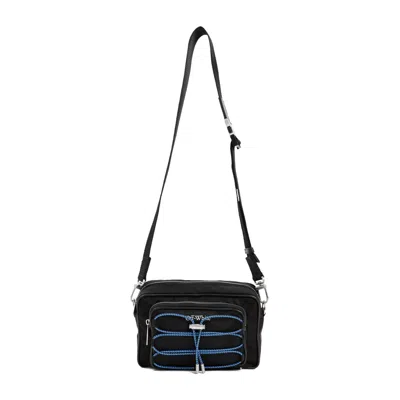 Off-white Black Nylon Messenger Handbag For Men