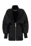 Off-white Off White Puff Dress In Black