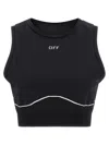 Off-white Black Off Active Line Top In Black