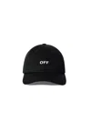 Off-white Logo-embroidered Baseball Cap In Black