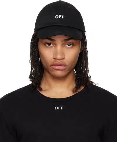 OFF-WHITE BLACK OFF STAMP BASEBALL CAP