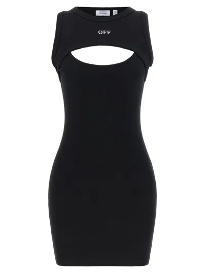 Off-white Off Stamp Dress In Black