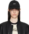 Off-white Woman  Black Cotton Hat In Black White