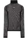 Off-white Black Off Stamp Long-sleeve Top In Black