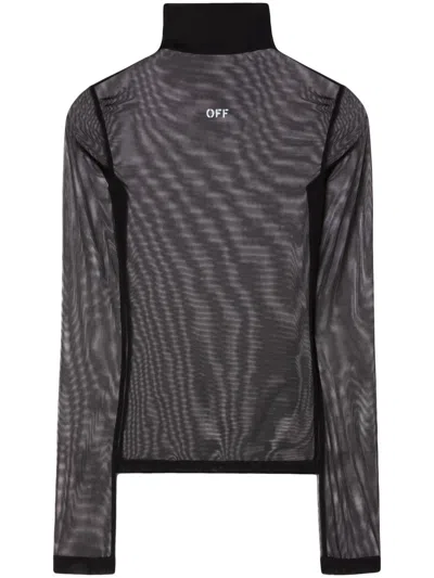 OFF-WHITE BLACK OFF STAMP LONG-SLEEVE TOP