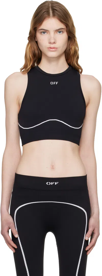 Off-white Black 'off' Stamp Seamless Tank Top In Multi