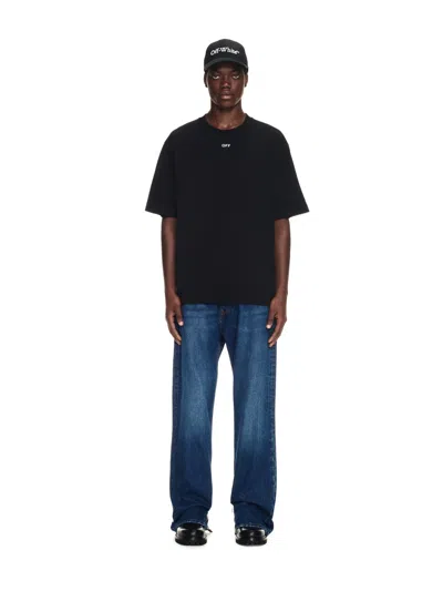 Off-white Off White Men Off Stamp Skate T-shirt In Black