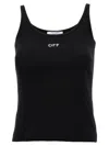 Off-white Off White™ Black Tank Top With Logo In Black