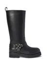 Off-white Black Off Track Boots In Black