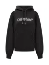 Off-white Black  Hoodie With Logo In Black