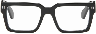 Off-white Black Optical Style 54 Glasses In Black Blue Block
