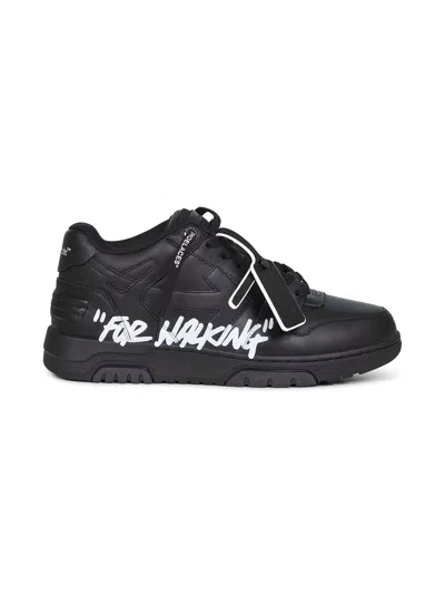 OFF-WHITE BLACK OUT OF OFFICE "FOR WALKING" SNEAKERS