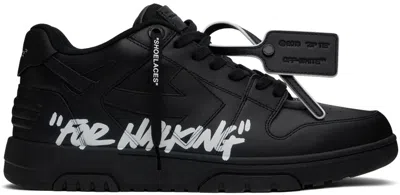 Off-white Men's Out Of Office For Walking Low-top Sneakers In Black White