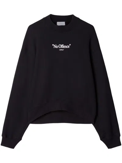 Off-white Cotton Sweatshirt In Black