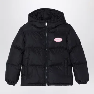 Off-white Kids' Black Padded Nylon Jacket
