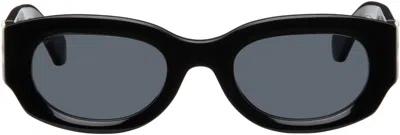 Off-white Black Palmer Sunglasses In Black Dark Grey