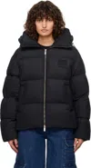 Off-white Long-sleeved Down Jacket In Black