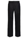 Off-white Off White '23 Pinstripes' Trousers In Blue