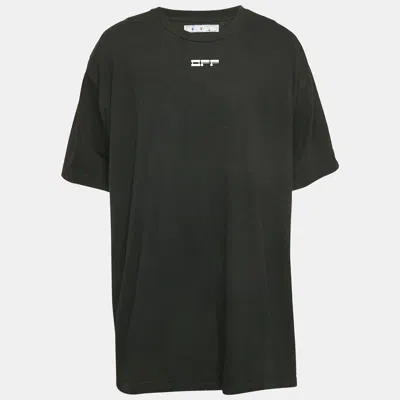 Pre-owned Off-white Black Pivot Fish Print Cotton Short Sleeve T-shirt Xxl