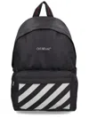 Off-white Backpack Adjustable Straps Front Pocket Handle In Black