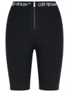 Off-white Off White Black Polyamide Blend Shorts In Black