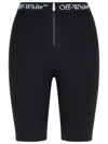 Off-white Off White Black Polyamide Blend Shorts In Black