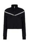 Off-white Off White Black Polyamide Blend Sporty Sweatshirt In Black