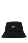 Off-white Black Bucket Hat With Off Writing