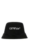 OFF-WHITE OFF-WHITE BLACK POLYESTER BUCKET HAT