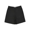 Off-white Black Casual Shorts With Design In Black