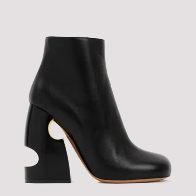 OFF-WHITE BLACK POP BULKY ANKLE BOOTS